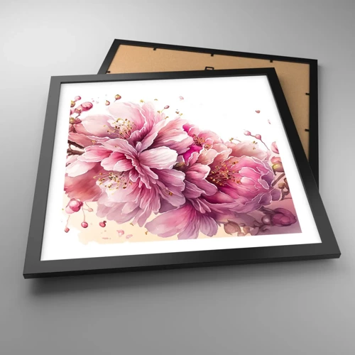 Poster in black frame - Land of Cherry Blossoms - 40x40 cm