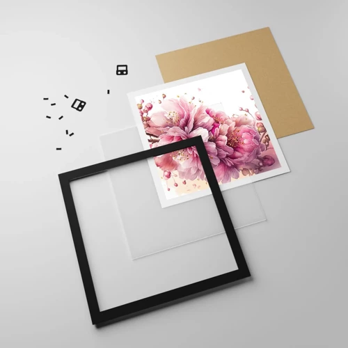 Poster in black frame - Land of Cherry Blossoms - 50x50 cm