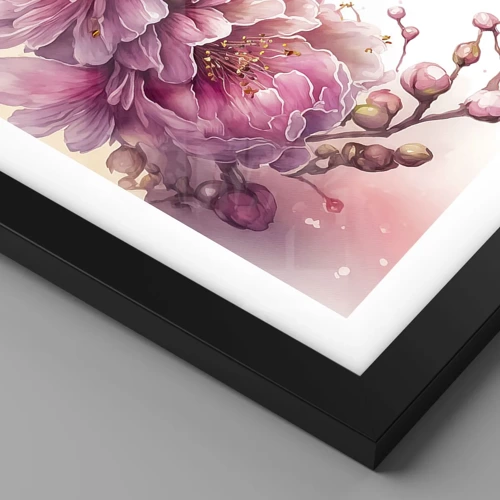 Poster in black frame - Land of Cherry Blossoms - 50x50 cm