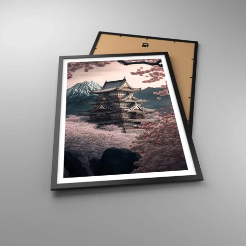 Poster in black frame - Land of Cherry Blossoms - 50x70 cm