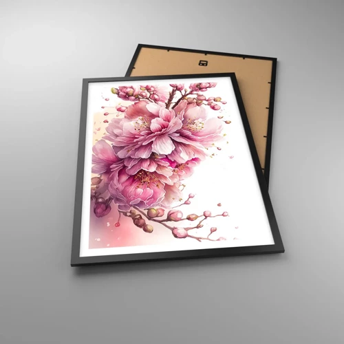 Poster in black frame - Land of Cherry Blossoms - 50x70 cm