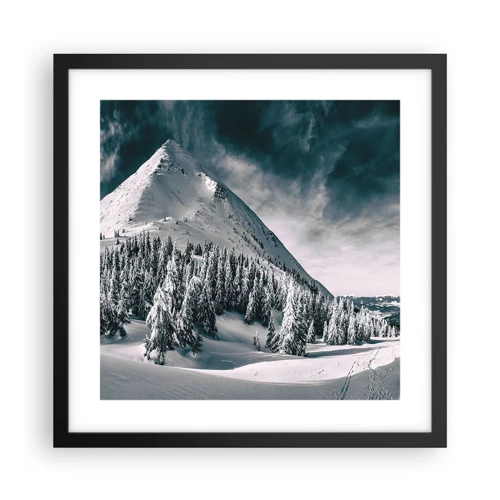 Poster in black frame - Land of Snow and Ice - 40x40 cm