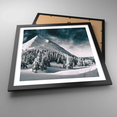 Poster in black frame - Land of Snow and Ice - 40x40 cm