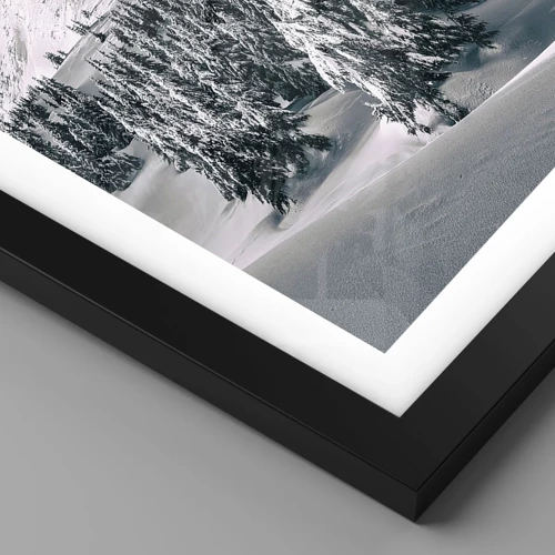 Poster in black frame - Land of Snow and Ice - 40x40 cm