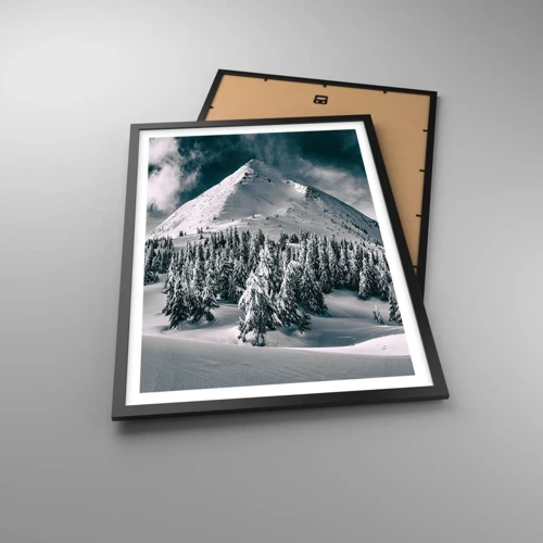 Poster in black frame - Land of Snow and Ice - 50x70 cm