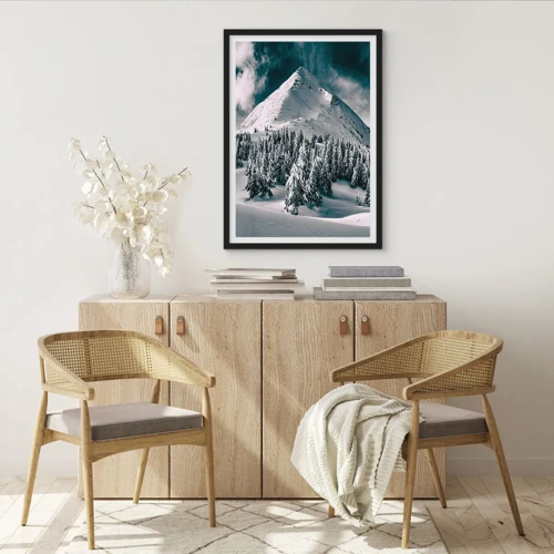 Poster in black frame - Land of Snow and Ice - 70x100 cm