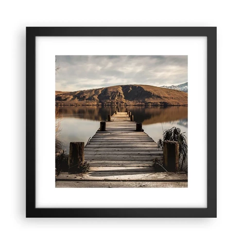 Poster in black frame - Landscape in Silence - 30x30 cm