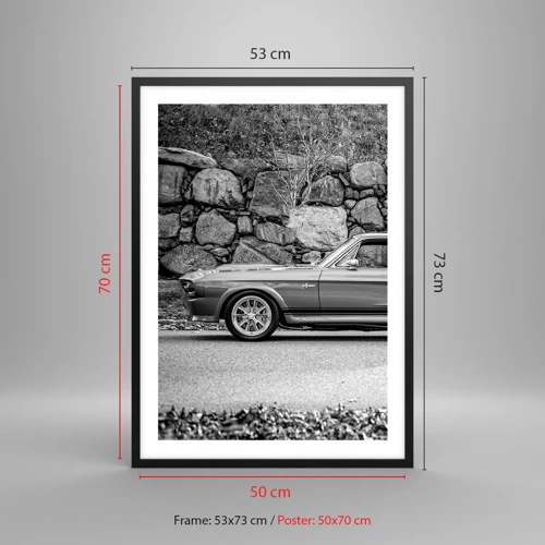 Poster in black frame - Legend of the 60-ies - 50x70 cm