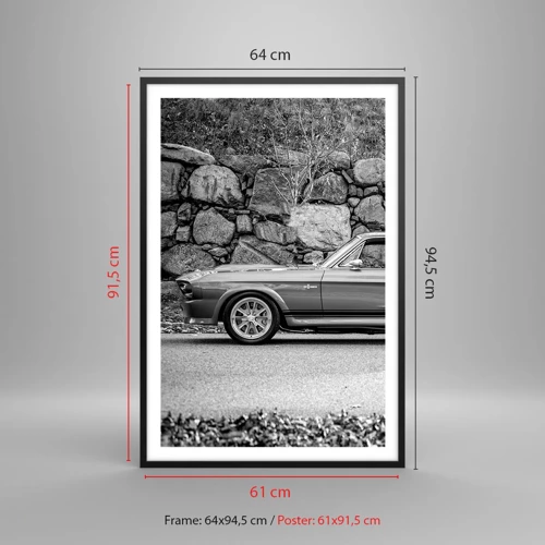 Poster in black frame - Legend of the 60-ies - 61x91 cm