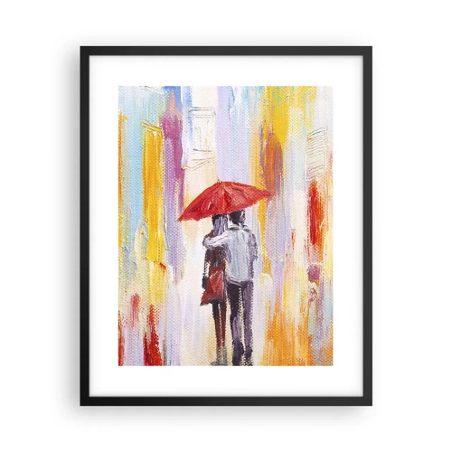 Poster in black frame - Let It rain - 40x50 cm