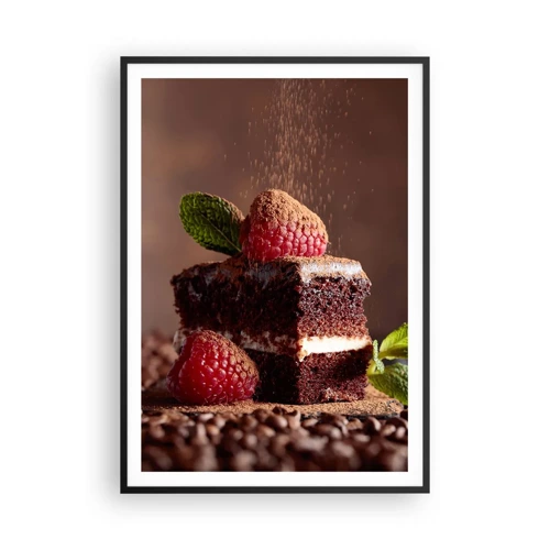 Poster in black frame - Life Is Sweet - 70x100 cm