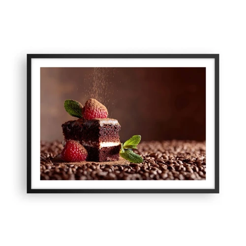 Poster in black frame - Life Is Sweet - 70x50 cm