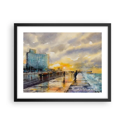Poster in black frame - Life On the Coast - 50x40 cm