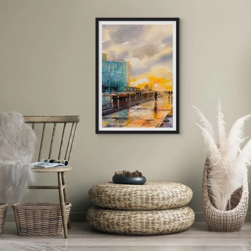 Poster in black frame - Life On the Coast - 50x70 cm