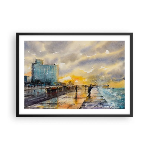 Poster in black frame - Life On the Coast - 70x50 cm