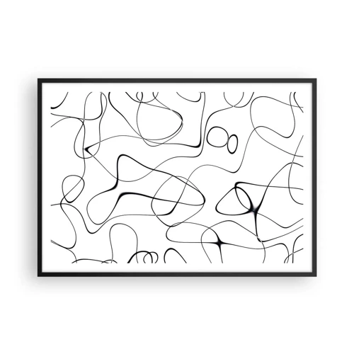 Poster in black frame - Life Paths, Trails of Fortune - 100x70 cm