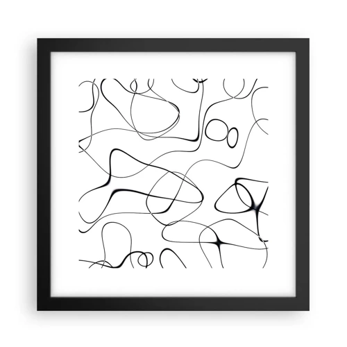 Poster in black frame - Life Paths, Trails of Fortune - 30x30 cm