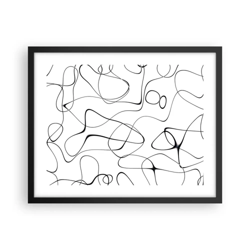 Poster in black frame - Life Paths, Trails of Fortune - 50x40 cm