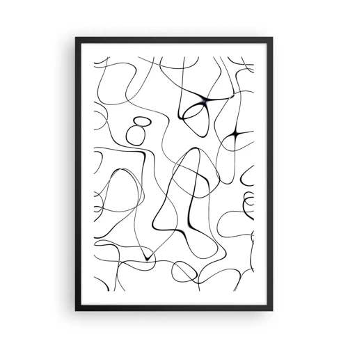 Poster in black frame - Life Paths, Trails of Fortune - 50x70 cm