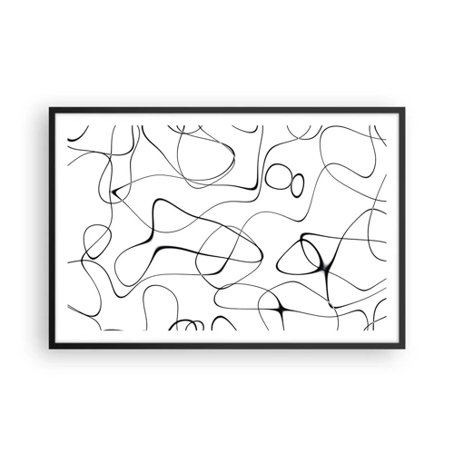 Poster in black frame - Life Paths, Trails of Fortune - 91x61 cm