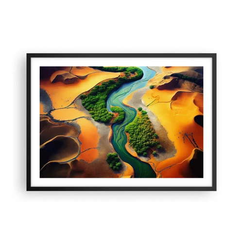 Poster in black frame - Life-giving River - 70x50 cm