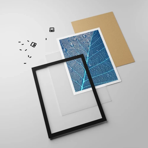 Poster in black frame - Life in the Blue - 50x70 cm