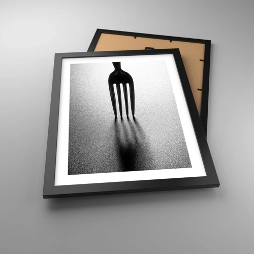 Poster in black frame - Light and Shade - 30x40 cm