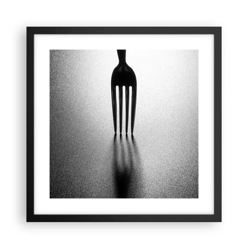 Poster in black frame - Light and Shade - 40x40 cm
