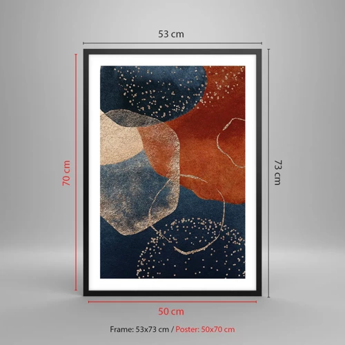 Poster in black frame - Lightness of Being - 50x70 cm