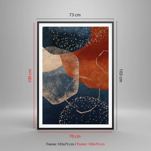 Poster in black frame - Lightness of Being - 70x100 cm