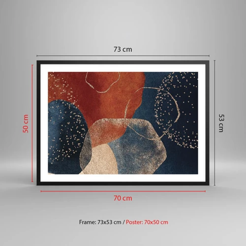 Poster in black frame - Lightness of Being - 70x50 cm