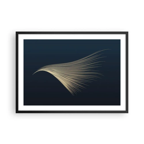 Poster in black frame - Like Angel's Hair - 70x50 cm