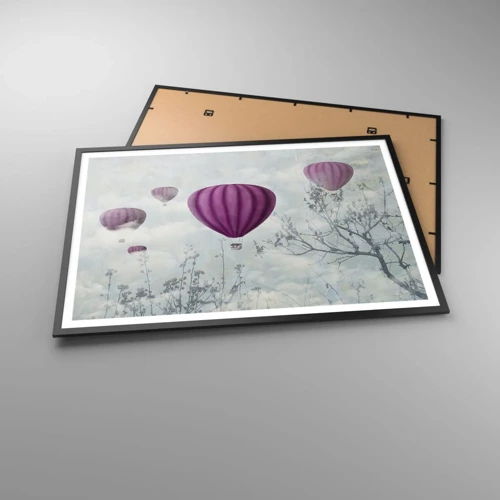 Poster in black frame - Like Ships in the Sky - 100x70 cm