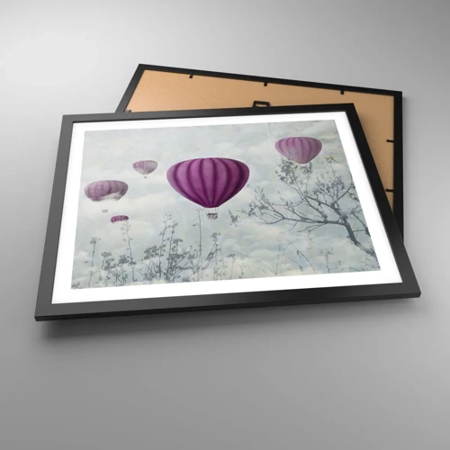 Poster in black frame - Like Ships in the Sky - 50x40 cm