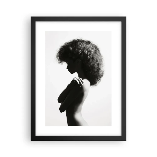 Poster in black frame - Like a Flower on a Thin Stem - 30x40 cm