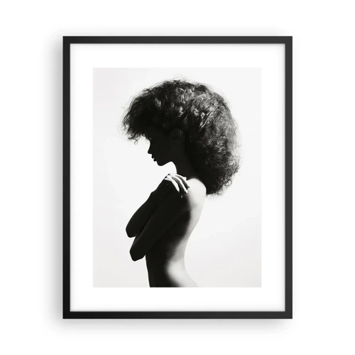 Poster in black frame - Like a Flower on a Thin Stem - 40x50 cm