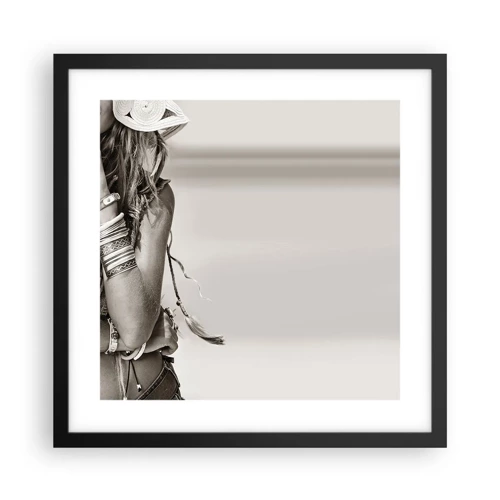 Poster in black frame - Like a Girl - 40x40 cm