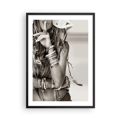 Poster in black frame - Like a Girl - 50x70 cm