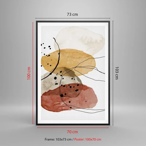 Poster in black frame - Like a Light Air - 70x100 cm