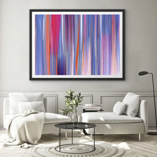 Poster in black frame - Like a Rainbow - 100x70 cm