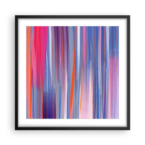 Poster in black frame - Like a Rainbow - 50x50 cm