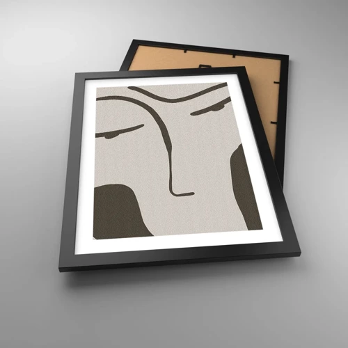 Poster in black frame - Like from Modigliani's Painting - 30x40 cm