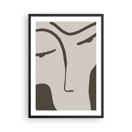 Poster in black frame - Like from Modigliani's Painting - 50x70 cm