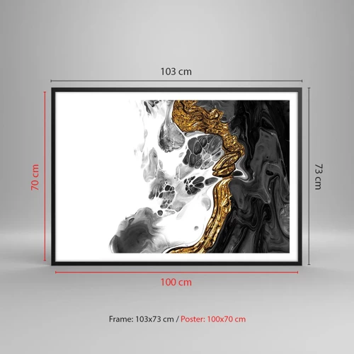 Poster in black frame - Limited Composition - 100x70 cm