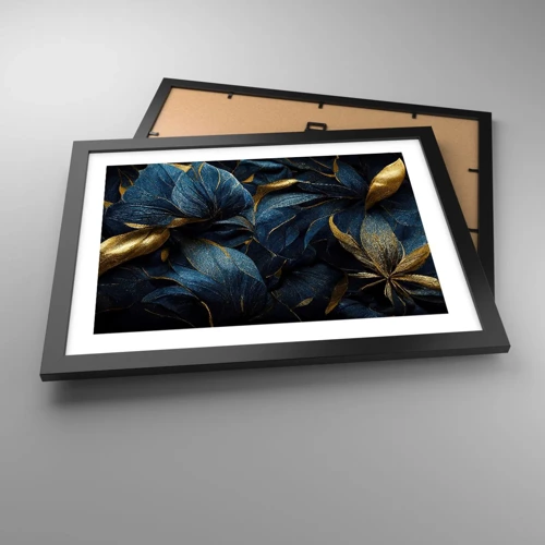 Poster in black frame - Lined with Gold - 40x30 cm
