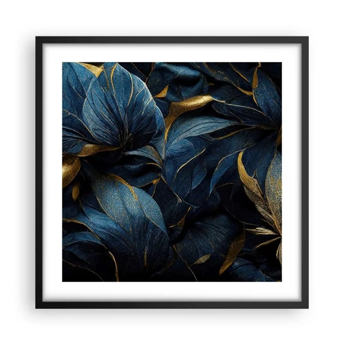 Poster in black frame - Lined with Gold - 50x50 cm