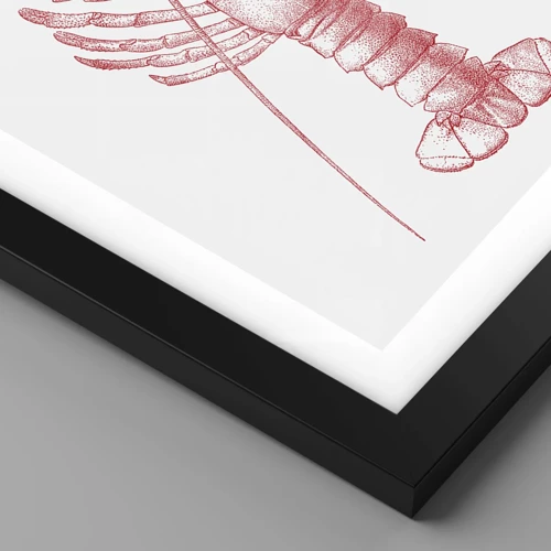 Poster in black frame - Lobster Worthy of a Lobster - 50x70 cm