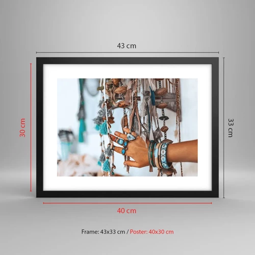 Poster in black frame - Local Treasures - 40x30 cm