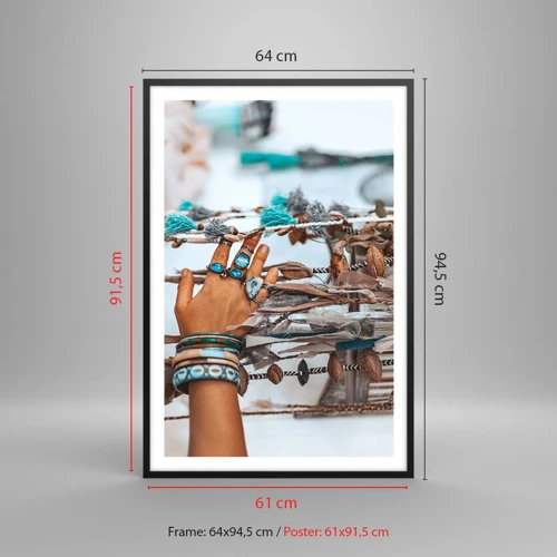 Poster in black frame - Local Treasures - 61x91 cm