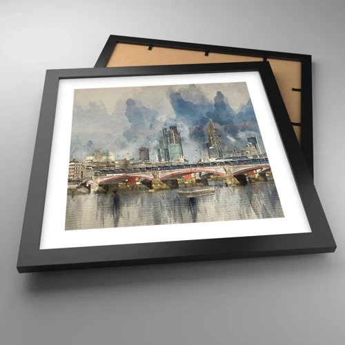 Poster in black frame - London in Its Beauty - 30x30 cm